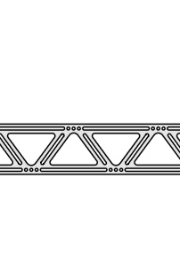 TrussLok side plate, closed bottom drawing